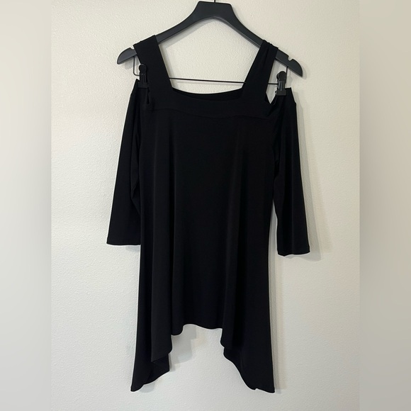 Clara Sun Woo Cold Shoulder Asymmetrical Tunic - Picture 2 of 6